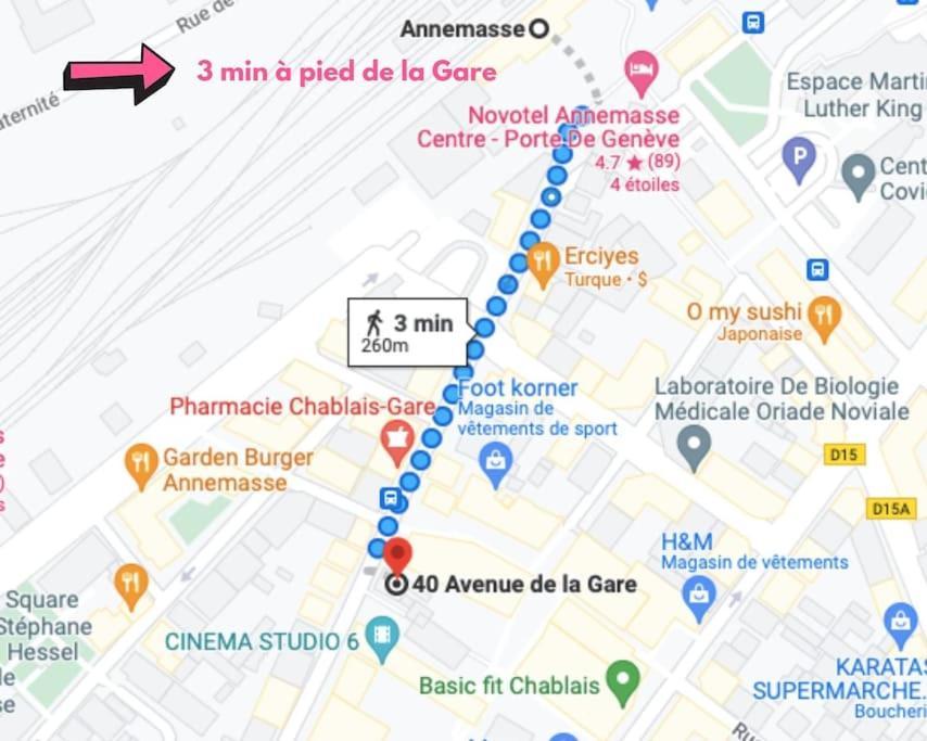 Green Cocon - Gare Annemasse A 3Min-Geneve Acces Direct Luaran gambar